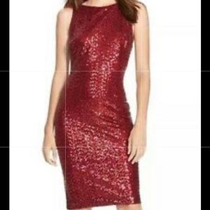 Red Sequin Formal Dress